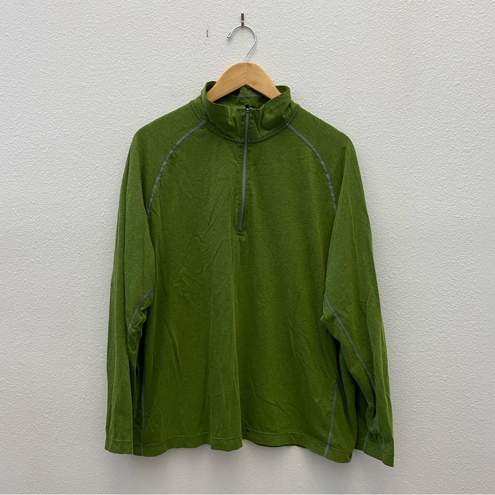Cloudveil Green Quarter Zip Pullover Outdoor Long… - image 1